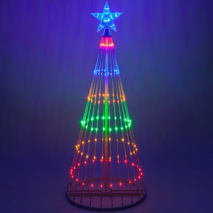 Multicolor LED Animated Outdoor Lightshow Tree