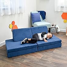 ni&ntilde;os, ni&ntilde;o, sof&aacute;, silla, sof&aacute;, fingir, jugar, sala de juegos, edificio, bloques, juguetes, escalada, ni&ntilde;as