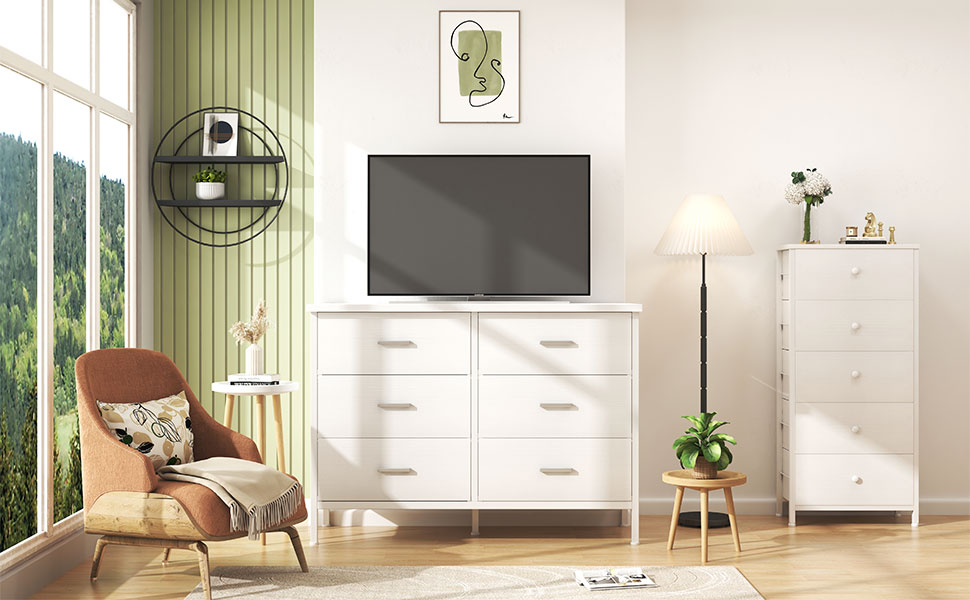 Cómoda de 6 cajones