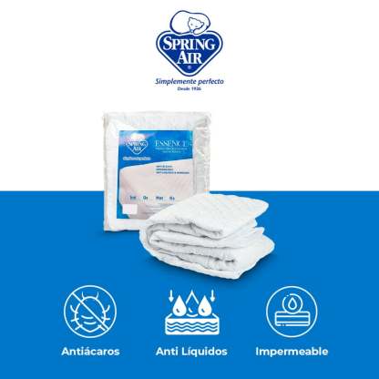 Paquete Colchon King Size + 2 Almohadas + Cubre Colchon + Sabanas Spring Air Smith