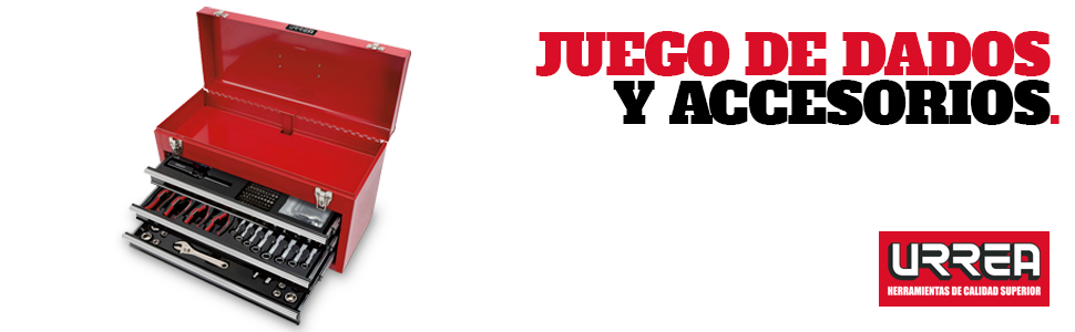 dados, accesorios, herramientas, urrea, caja metalica