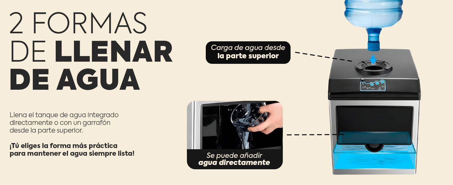 fabricador de hielo generador de hielo dispensador agua fr&iacute;a caliente y hielos m&aacute;quina de hielos