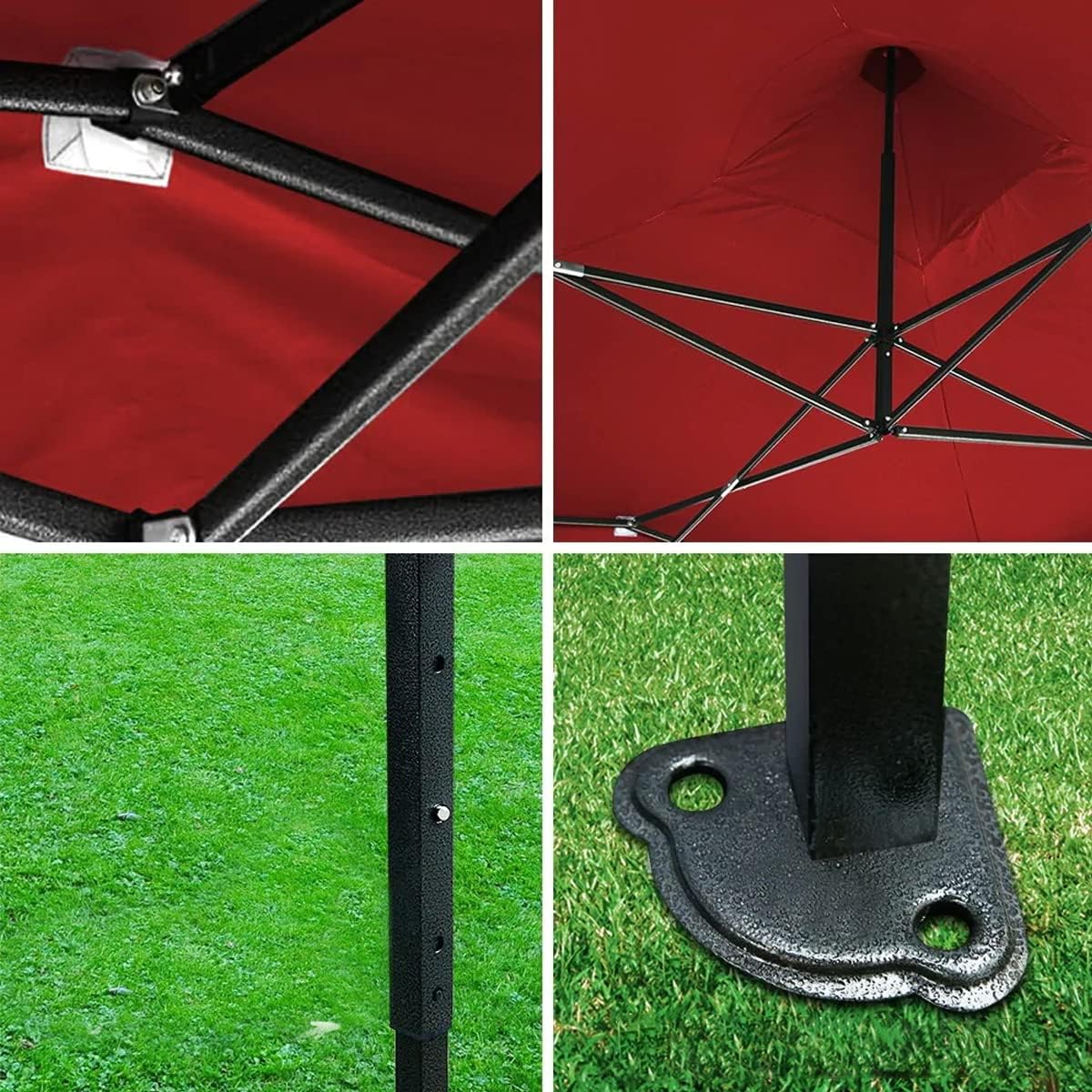 VANLIG | Carpa Toldo Plegable 2x2m | Impermeable, para Uso Temporal y Comercial | Fácil de Armar | Protección Solar UV | Ideal para Jardín, Eventos y Exterior | Color Negro