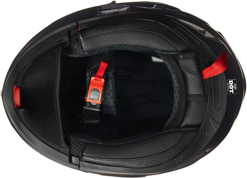 ILM - Casco de Motocicleta Modular Integrado con Bluetooth, con protección Solar para Mp3, Modelo 953/953 Pro！