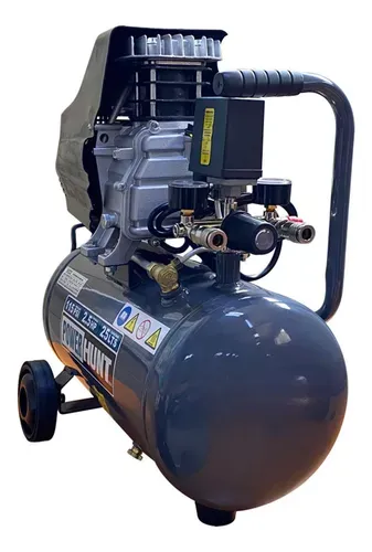 Compresor De Aire 25lts Power Hunt 2.5hp Doble Salida Y Kit