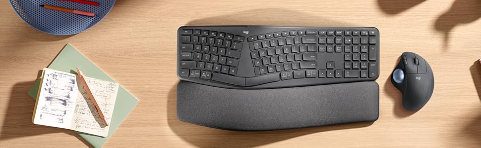 M575, mouse ergonómico, mouse trackball, mouse inalámbrico, mouse grande, Logitech, mouse Logitech