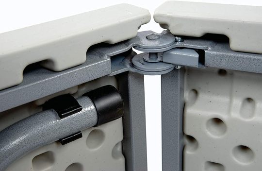 Juego de mesa de picnic con 2 bancos, juego de sillas de mesa de camping de 6 pies, muebles plegables de 3 piezas para uso interior o exterior