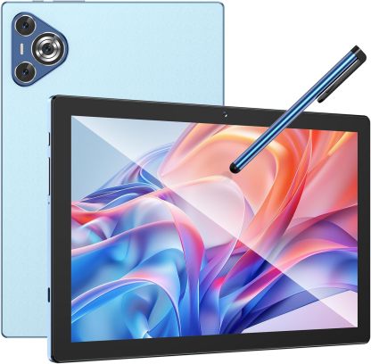 Tablet, Tablets Android 14 de 10.1", 8GB RAM 256GB ROM 1TB Expandible, Octa-core 2.0GHz, 1280x800 IPS HD, Tableta con Cámara Dual de 2MP + 8MP, 8000 mAh Batería, 2025 Tablet con Lapiz, Teclado, Ratón
