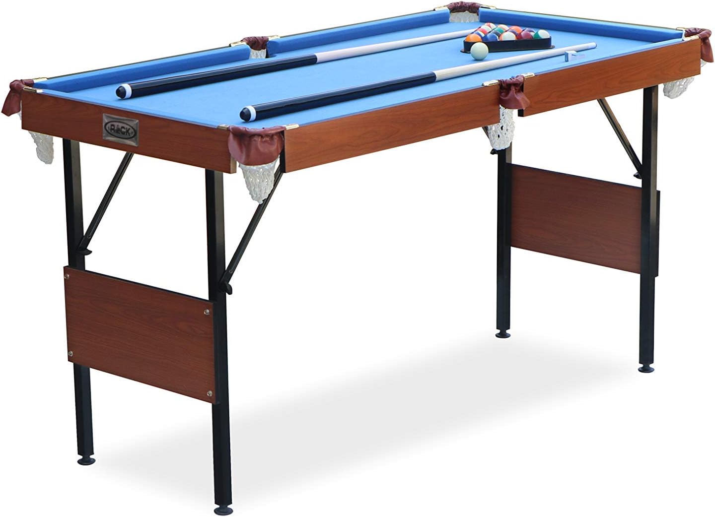 RACK Crux - Mesa de billar/billar plegable de 55 pulgadas, entretenimiento portátil y ahorra espacio