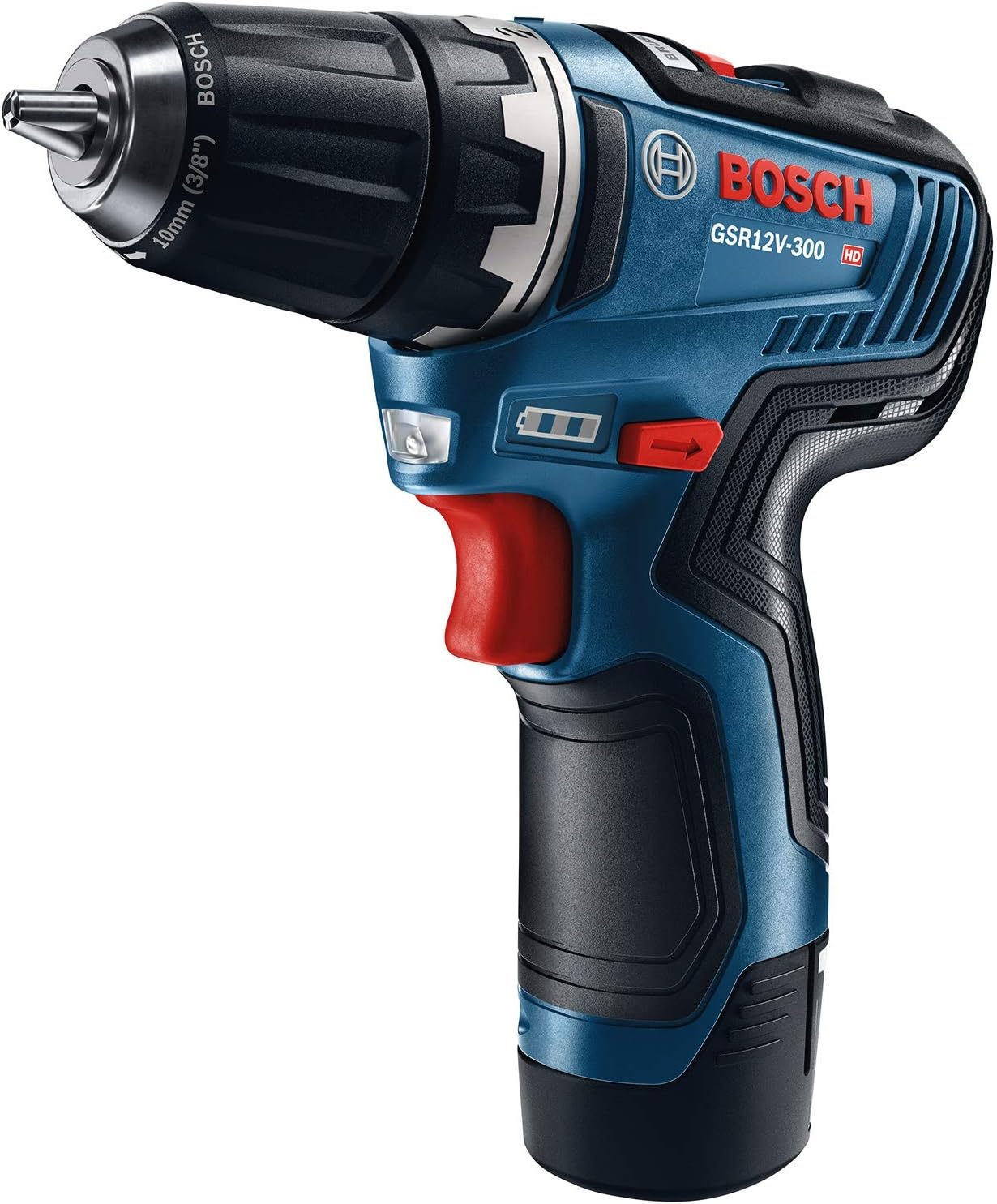 Bosch CLPK22-120 Kit combinado de 2 herramientas de 12 V máx. con Taladro/Atornillador de 3/8", Atornillador de impacto y (2) baterías de 2.0 Ah