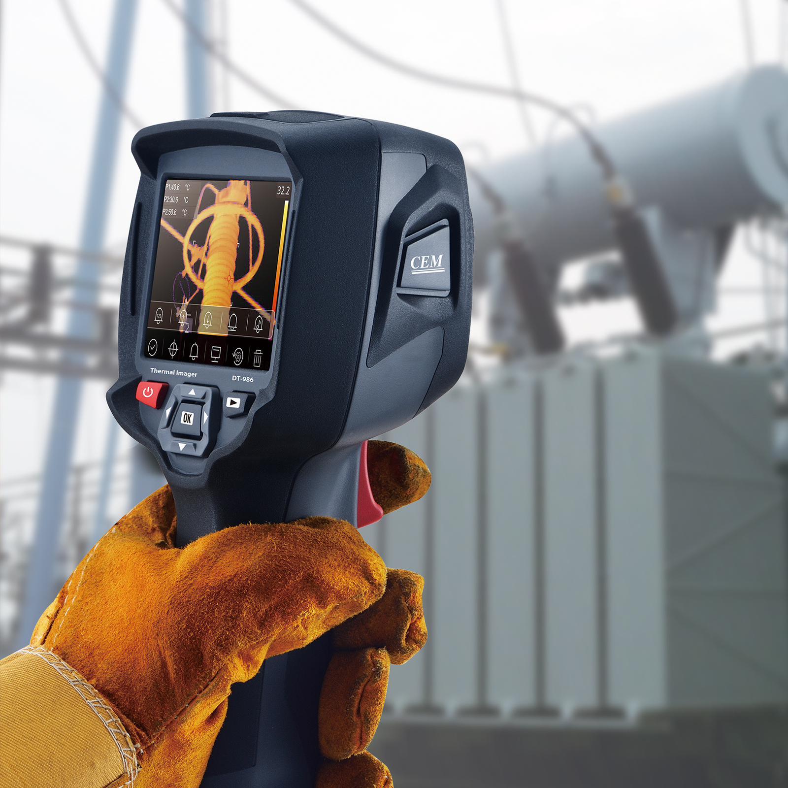 DT-986H High Resolution Thermal Imager | 256x192 IR | 40.4° FOV | Professional Grade