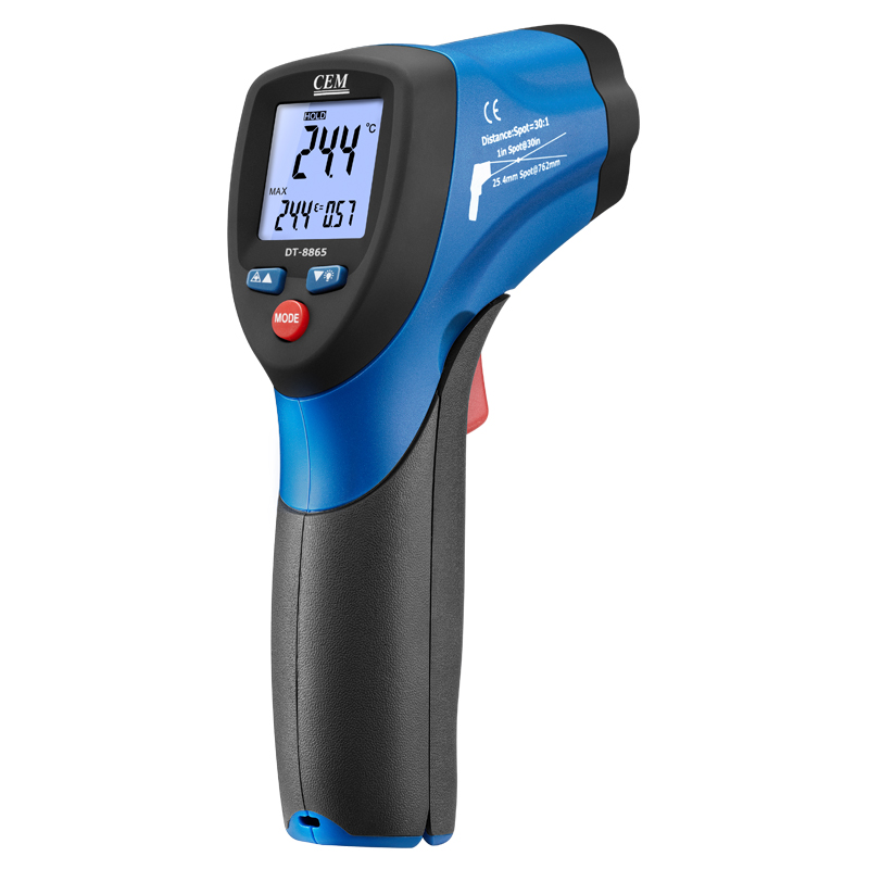 DT-8865 High Temp IR Thermometer | -50 to 1000°C | 30:1 D:S Ratio | Dual Laser | 8865