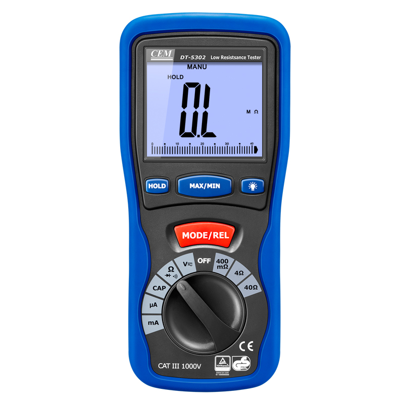 DT-5302 DMM with Kelvin 4-wire Measurement | 0.1mΩ Resolution | 200mA Test Current