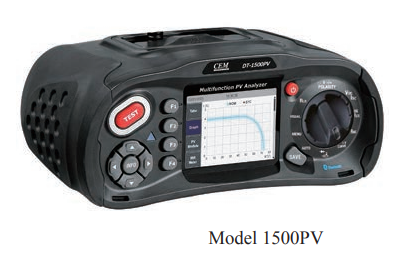 DT-1500PV Multifunction PV Tester | I-V Curve Tracer | 1000V DC | IEC 62446-1 | Solar Performance Analyzer