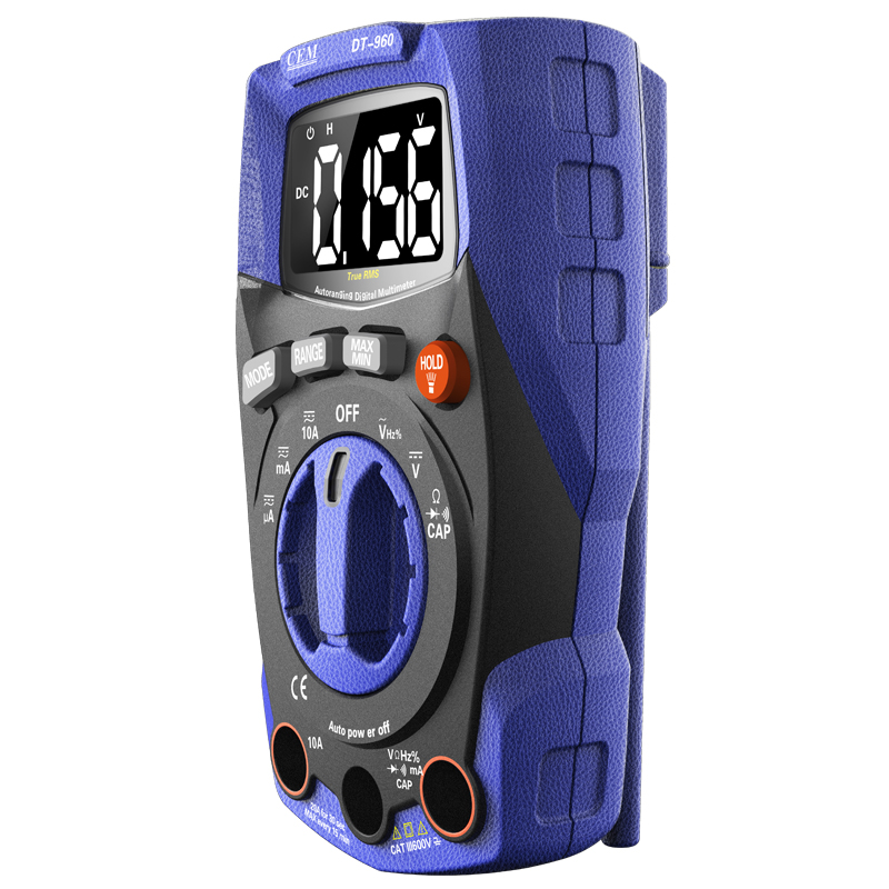 DT-960 True RMS Digital Multimeter | CAT III 600V | Auto-Ranging | Backlight | 960