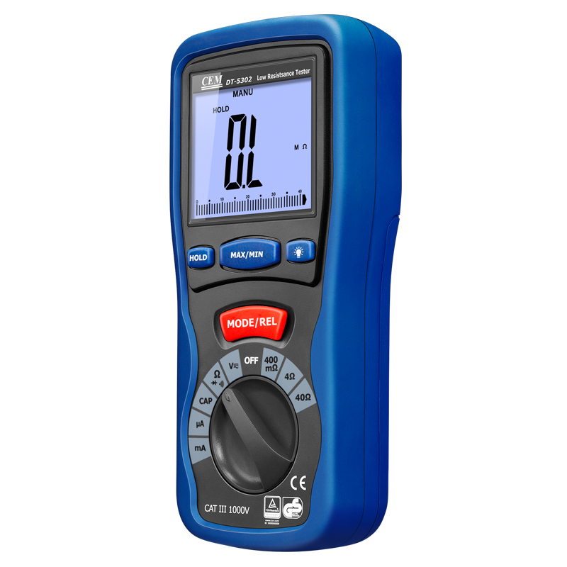 DT-5302 DMM with Kelvin 4-wire Measurement | 0.1mΩ Resolution | 200mA Test Current