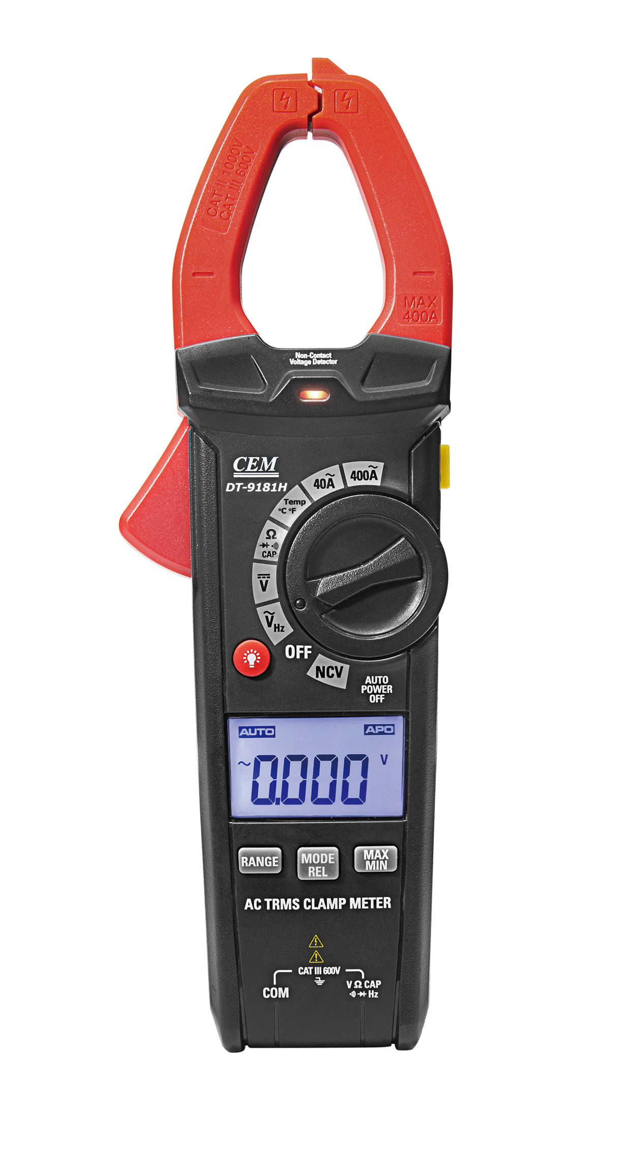 DT-9181H Compact 400A AC/DC Clamp Meter with Temperature | Basic AC/DC Capability