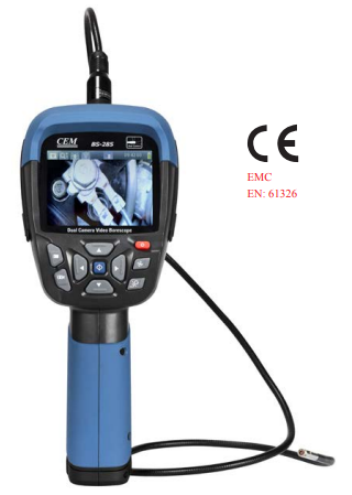 BS-285 Digital Endoscope | Front/Side Dual Camera | 3.5" LCD | Wi-Fi Transmission | 1280×720 HD