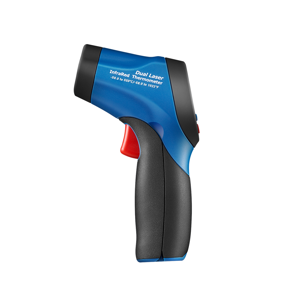 DT-8861 Dual Laser IR Thermometer | -50 to 550°C | 12:1 D:S Ratio | Adjustable Emissivity | 8861