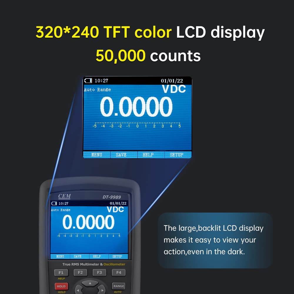 CEM Digital Handheld Oscilloscope Multimeter,DT-9989