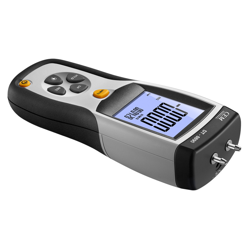 DT-8890 Differential Pressure Manometer | ±5 PSI Range | High Accuracy 0.3% FSO | 11 Pressure Units