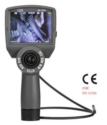 BS-450 Portable Industrial Borescope | 5" LCD | Wi-Fi Transmission | 720P Video | Voice Control