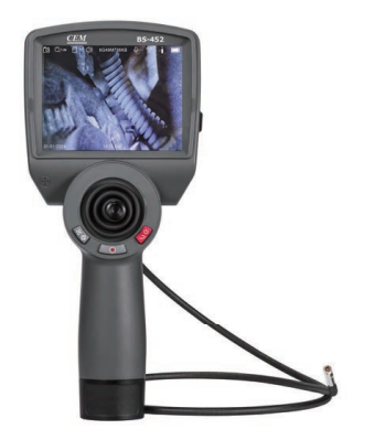 BS-452 High Definition Video Borescope | Stereoscopic Measurement | 5" LCD | 5-Hour Recording