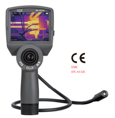 BS-452A Video Borescope with Thermal Imager | 120x90 IR | Ø23mm Camera | Dual Inspection