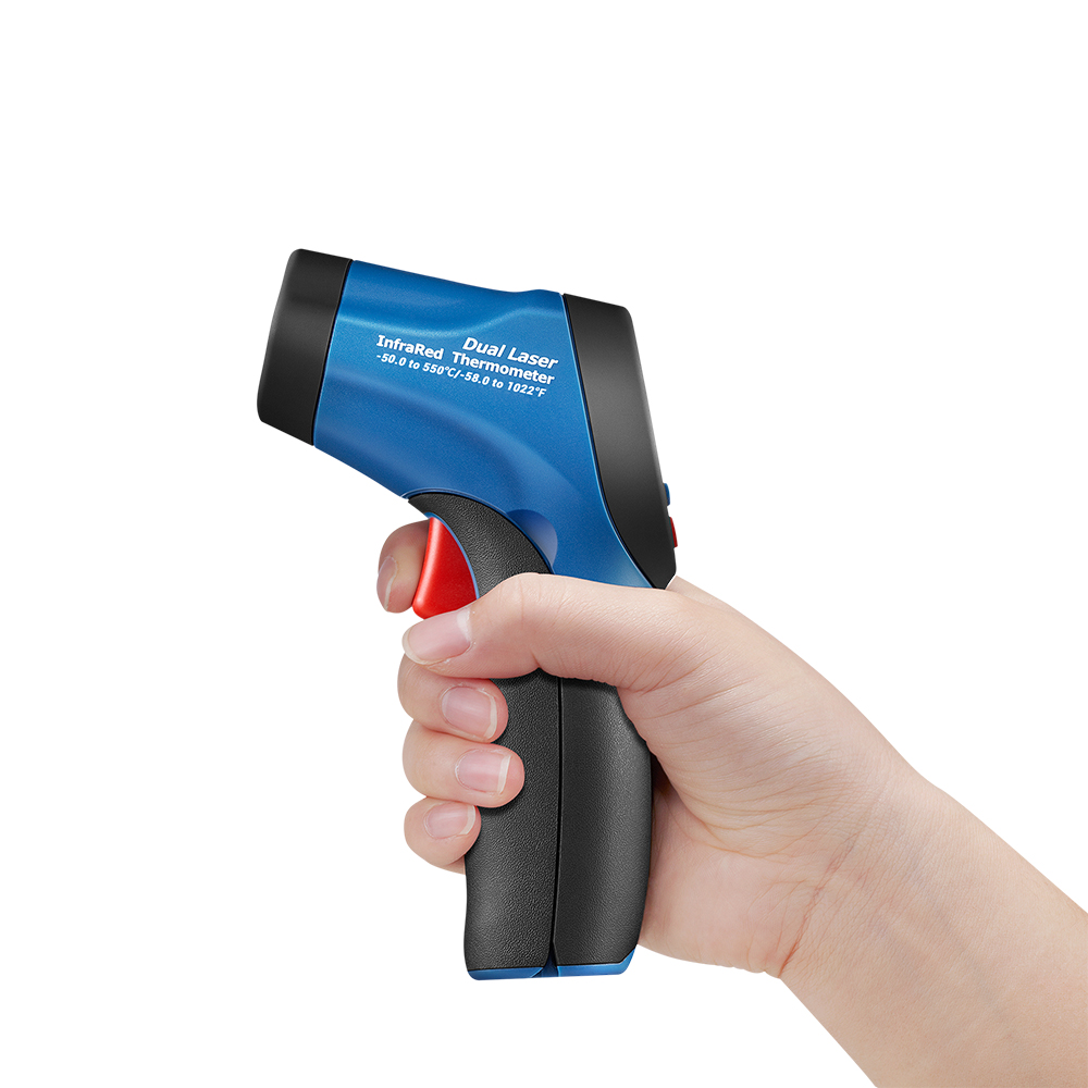 DT-8861 Dual Laser IR Thermometer | -50 to 550°C | 12:1 D:S Ratio | Adjustable Emissivity | 8861