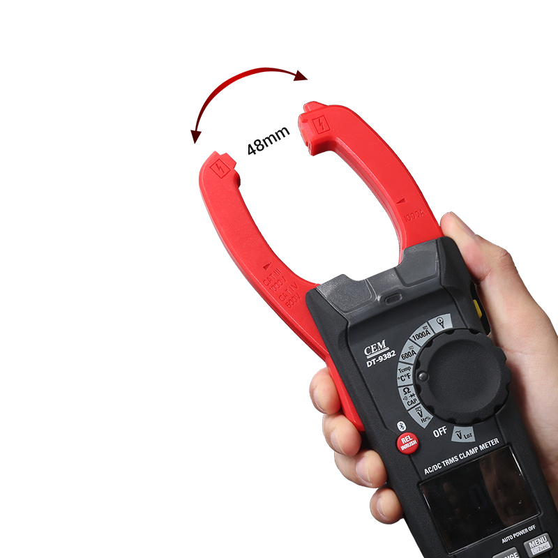 DT-9382 & DT-9382B Professional AC/DC Clamp Meters with Color Display & Bluetooth