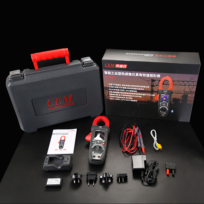 DT-9581 Thermal Imaging Clamp Meter | 120x120 IR & True RMS | 1000A AC/DC | Bluetooth | 9581