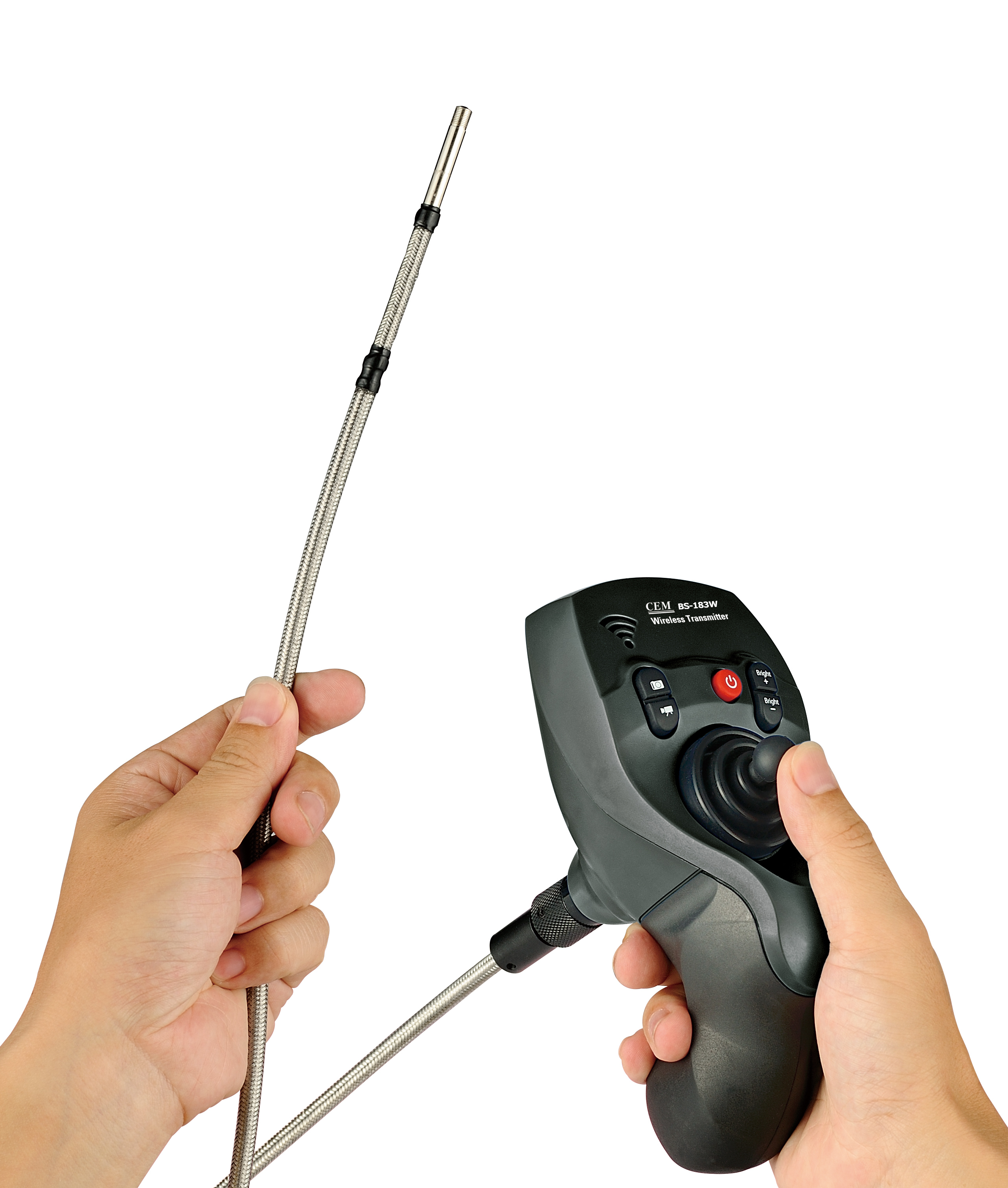 BS-380 High Definition Video Borescope | 8" LCD | 1080P Video | 4MP Photo | IP67 Waterproof