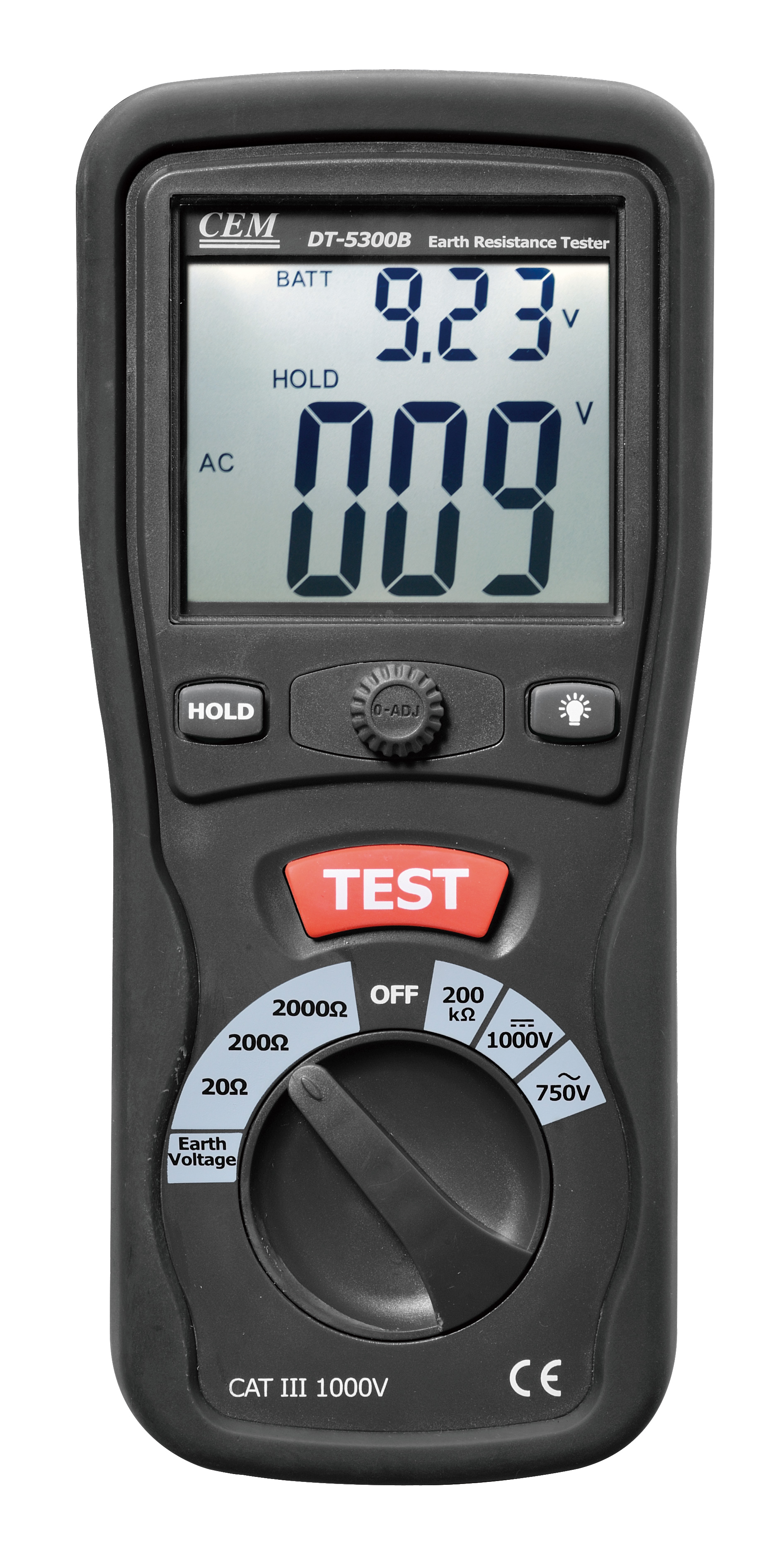 DT-5300B Earth Ground Resistance Tester | Enhanced Professional Model | Bluetooth Data Logging