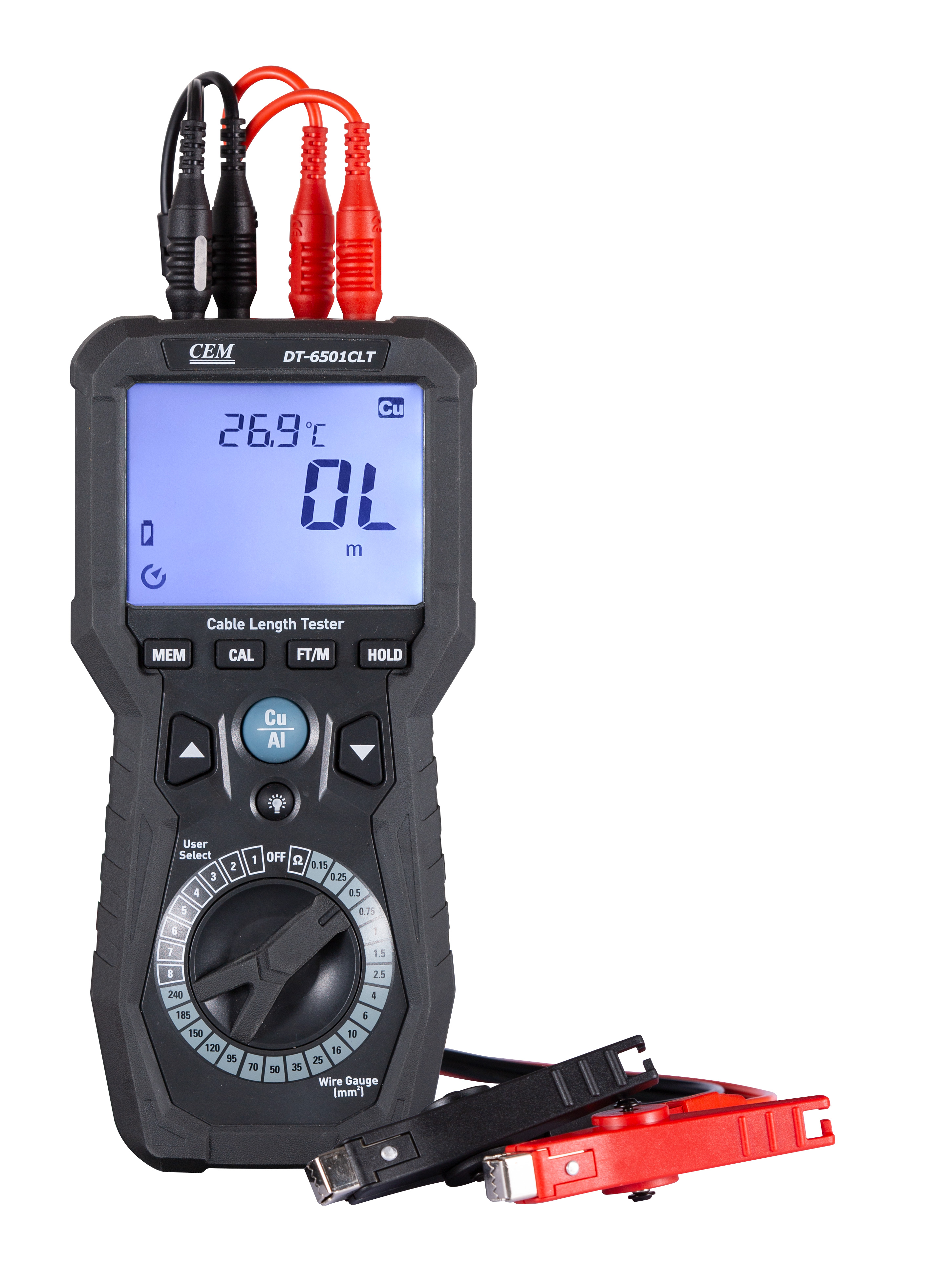 DT-6501CLT Cable Length Tester | Wire Length Meter | 30km Range | Four-Wire Measurement | Resistance & Temperature