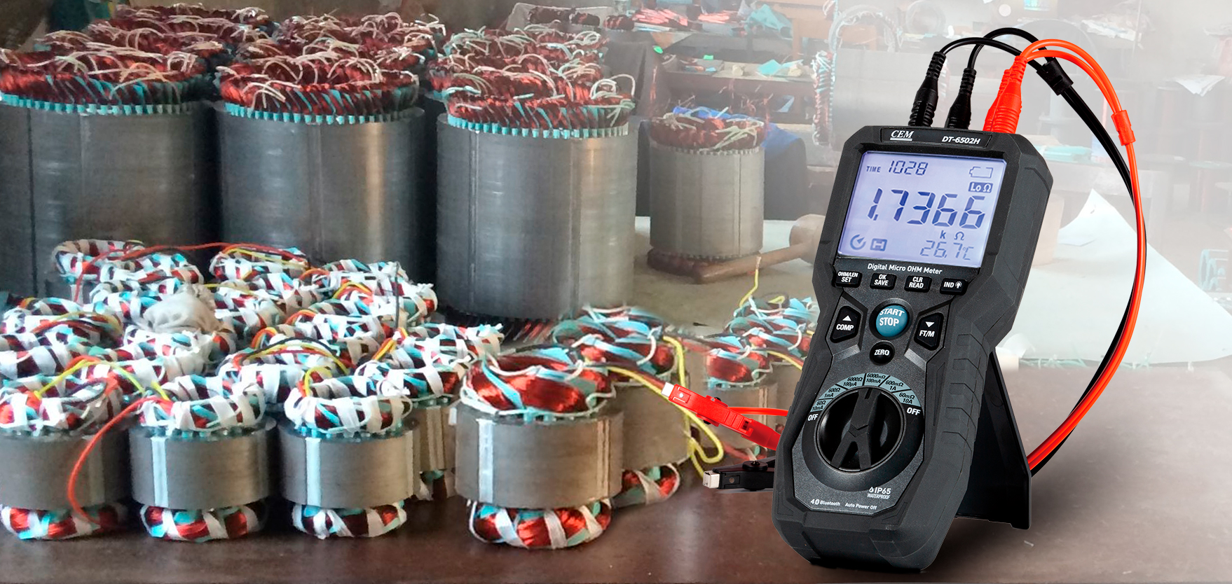 DT-6502H DC Low-resistance Tester & Cable Length Tester | 6kΩ Resistance Test | 30km Length Measurement | Bluetooth | Four-Wire Method