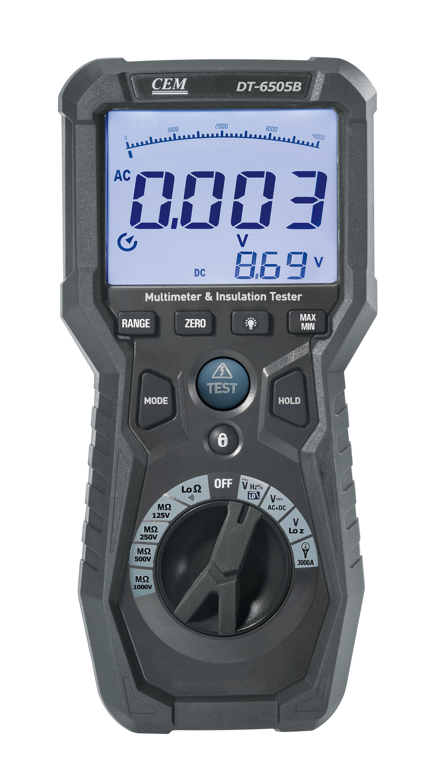 DT-6505B Insulation and Low Ohm Multimeter | 4000MΩ Insulation Tester | True RMS Multimeter | CAT IV 1000V | Bluetooth