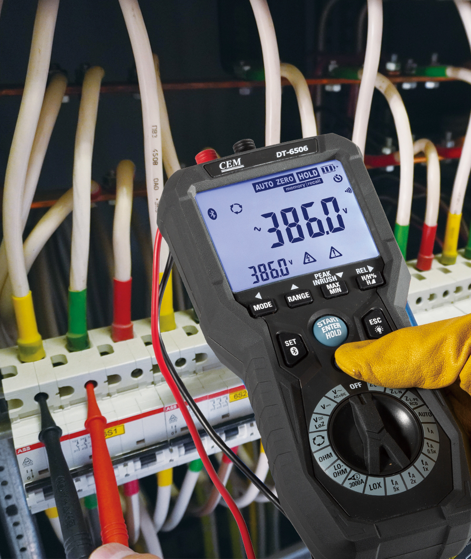 DT-6506 Multifunction Electrical Installations Meter | Loop Impedance Tester | RCD Tester | Harmonic Analyzer | Bluetooth