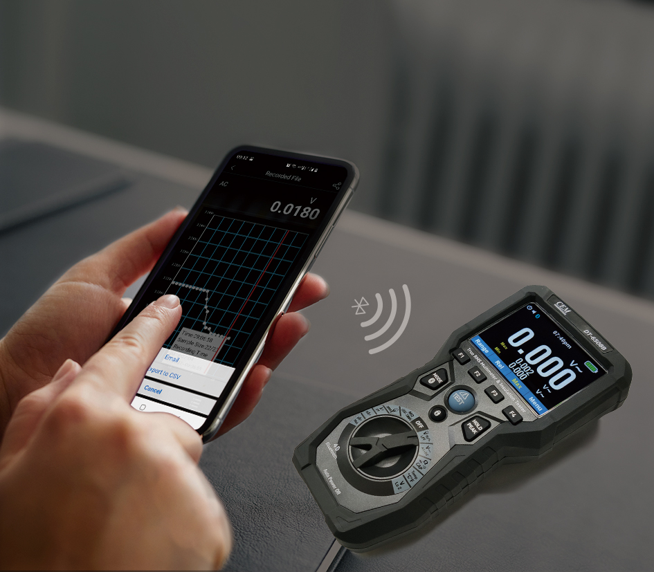 DT-6508B Professional Insulation Tester | 6000MΩ Insulation Test | True RMS Multimeter | CAT IV 600V | 3.5" Color Display | Bluetooth