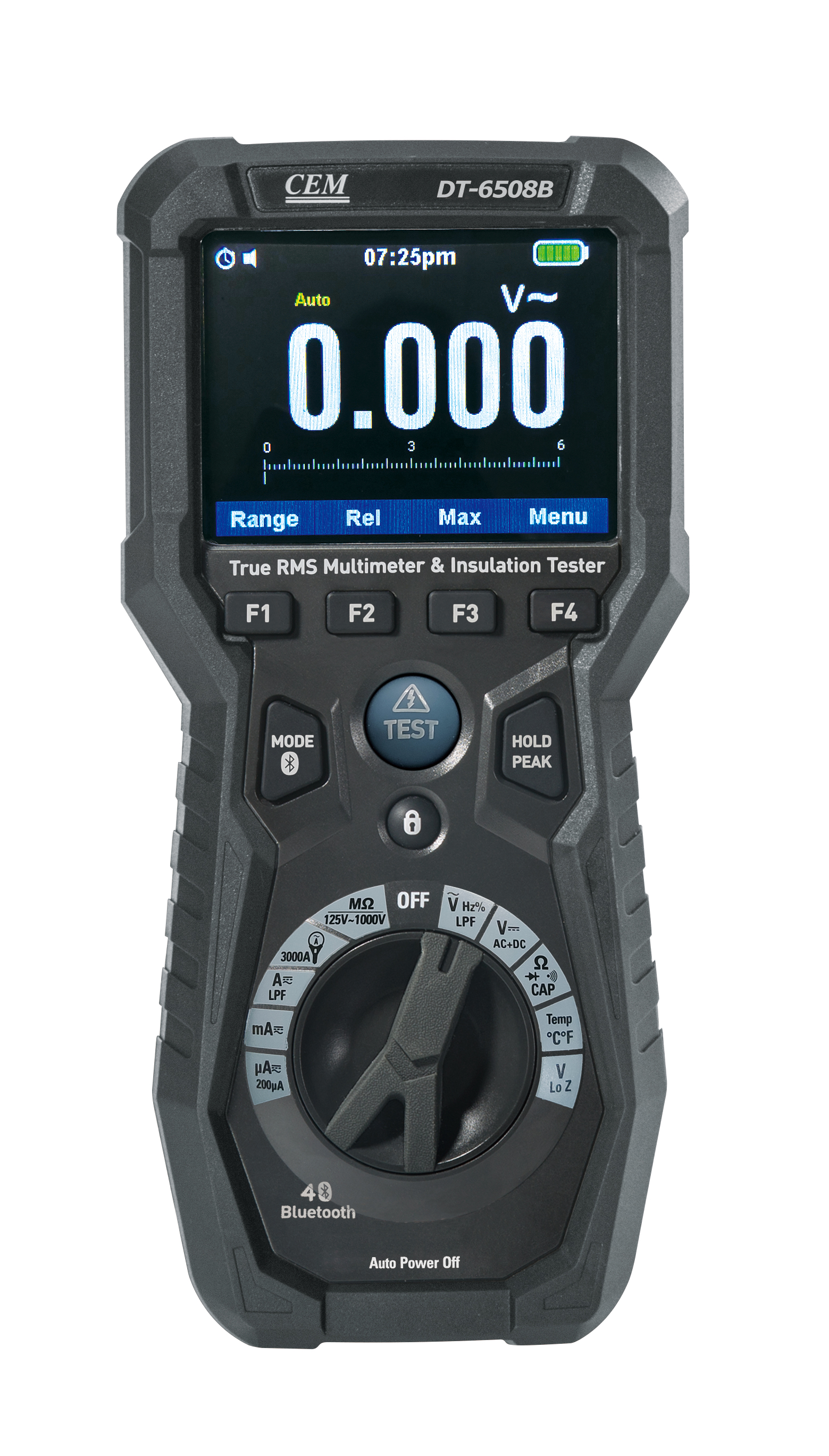 DT-6508B Professional Insulation Tester | 6000MΩ Insulation Test | True RMS Multimeter | CAT IV 600V | 3.5" Color Display | Bluetooth