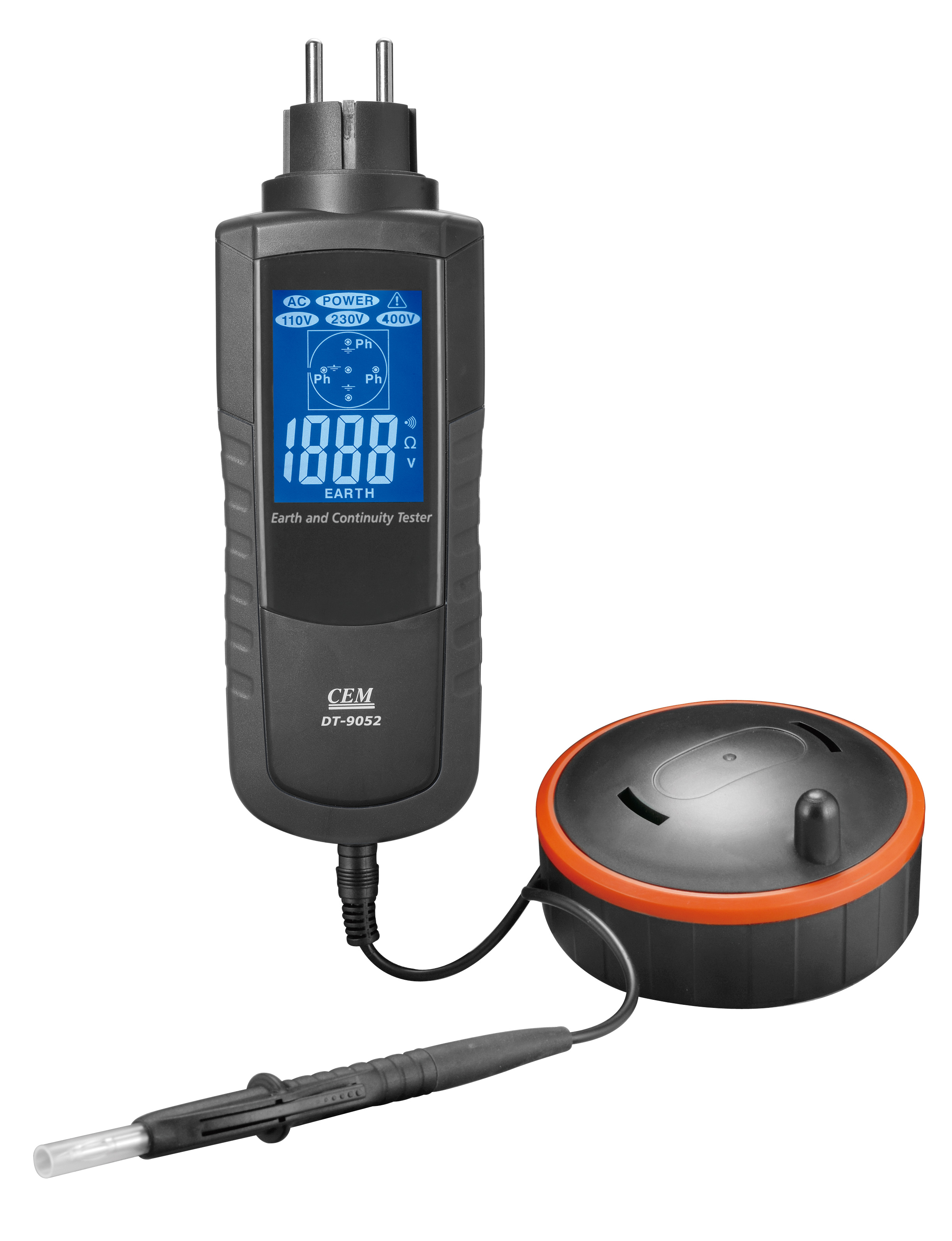 DT-9052 Earth and Continuity Tester | Fault Loop Measurement | 1999Ω Range | CAT III