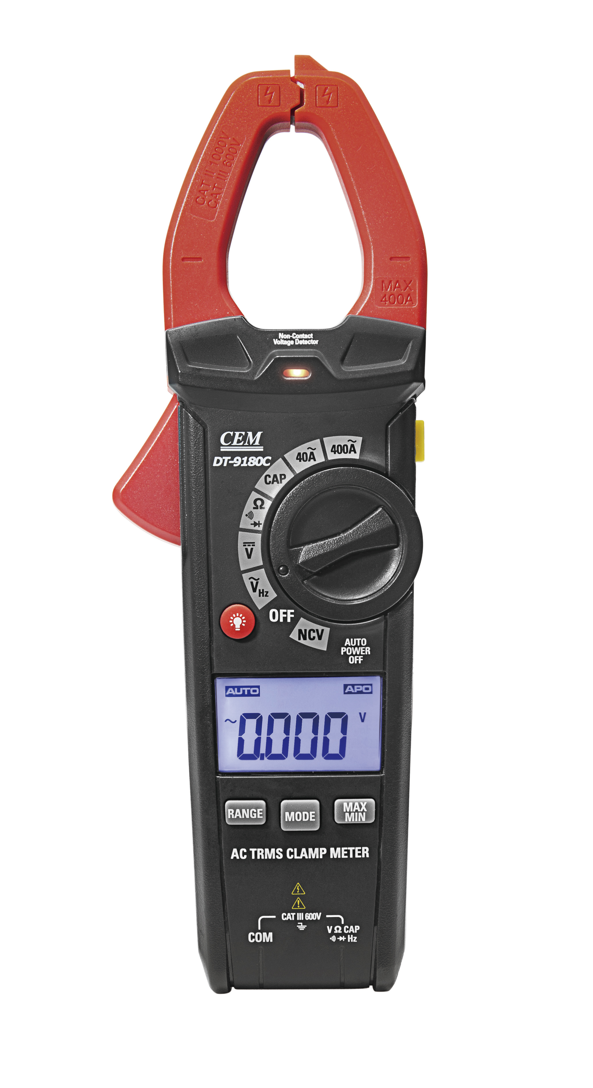DT-9180C Compact 400A AC Clamp Meter | 4000 Counts | Temperature & Basic Electrical Test