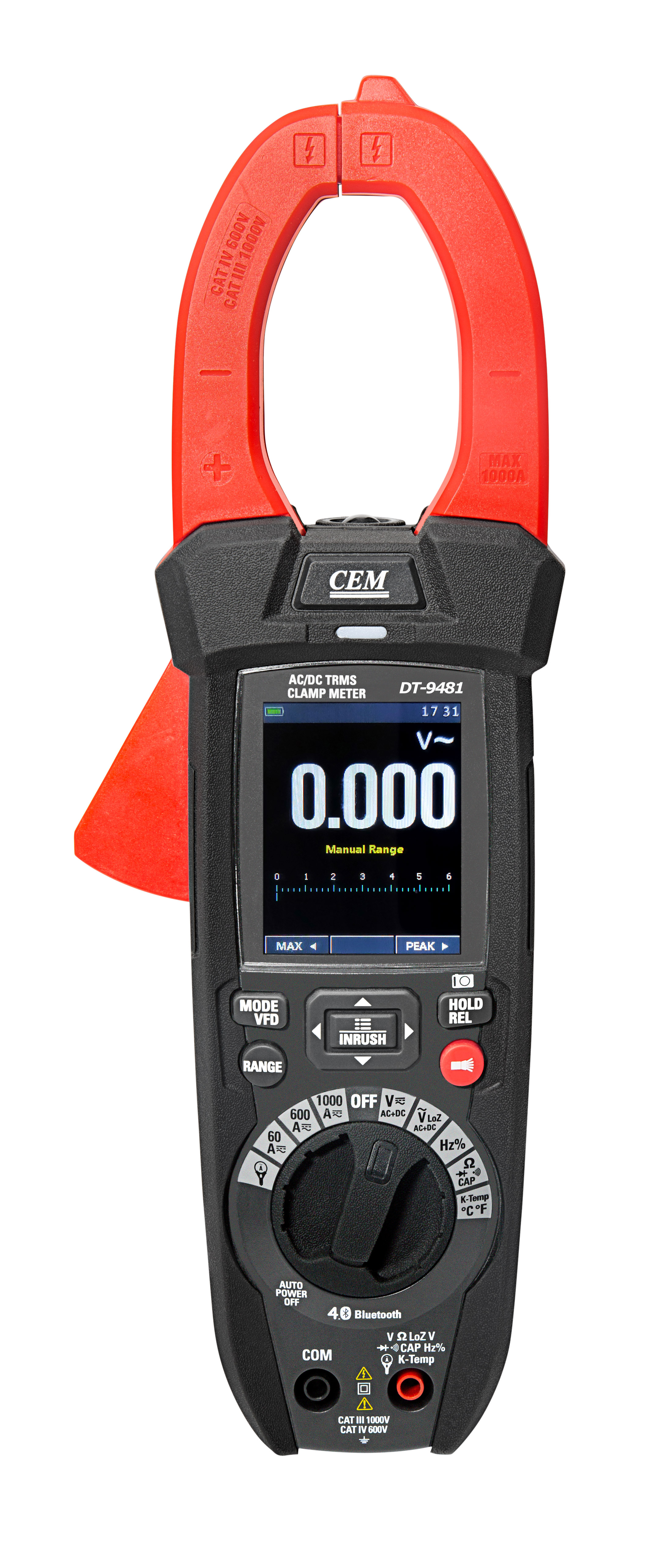 DT-9481 Thermal Imaging & NCV Clamp Meter | 120x120 IR | True RMS | 1000A AC | 9481