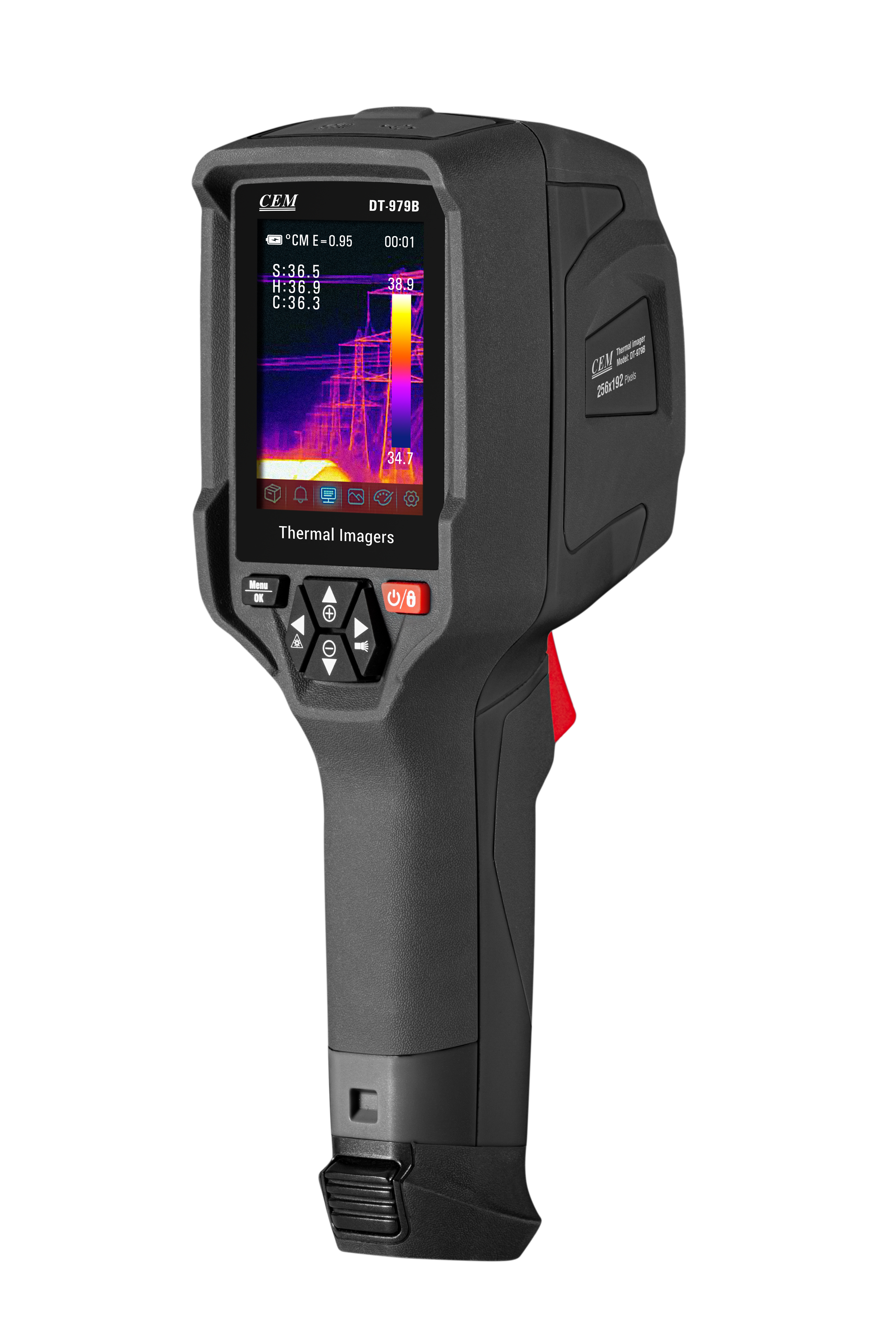 DT-979B High-Res Compact Thermal Camera | 256x192 IR | Macro Lens & WiFi | 979B