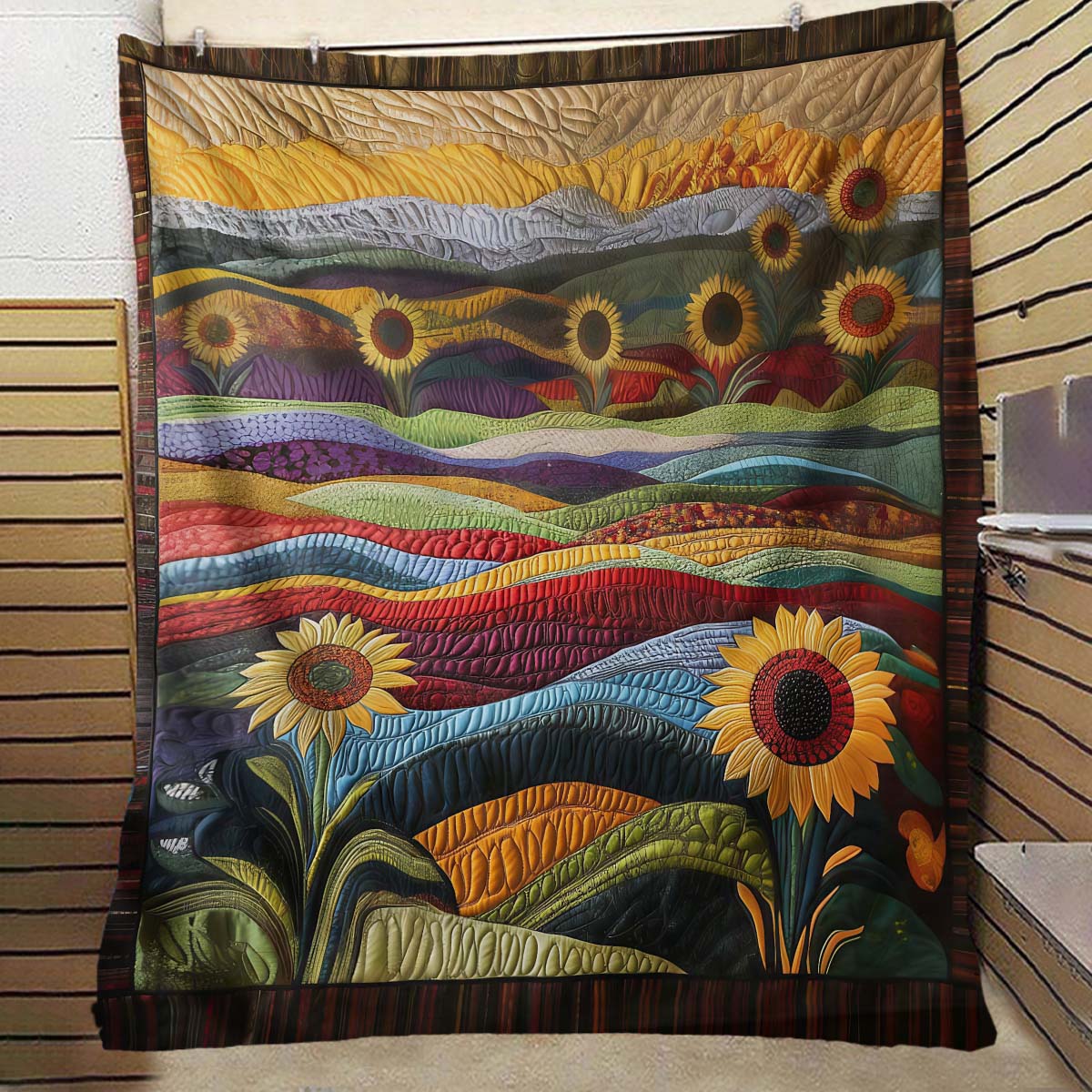 Country Sunflower Blanket - C026 - Premium Blanket