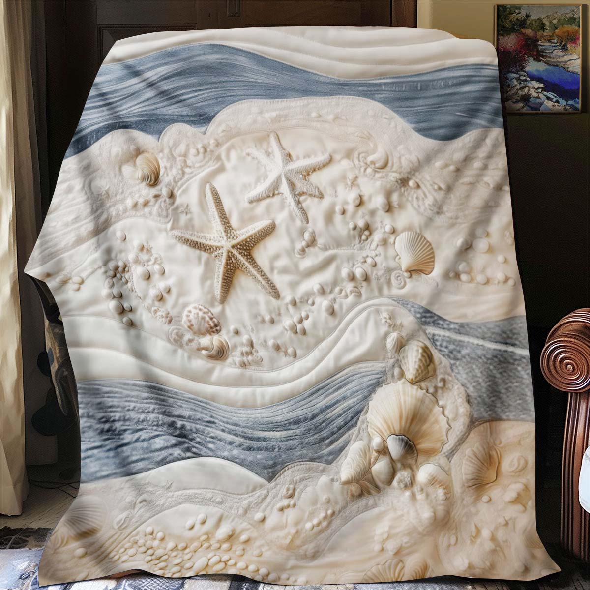 Pearl Ocean Blanket - C030 - Premium Blanket