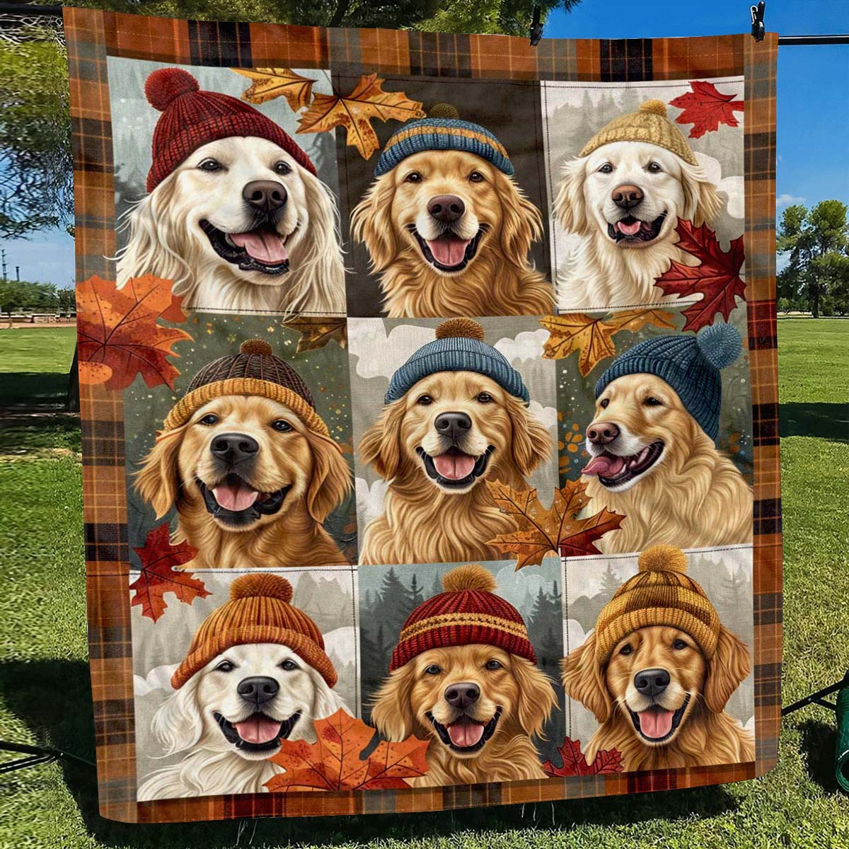Autumn Golden Blanket - J073 - Premium Blanket