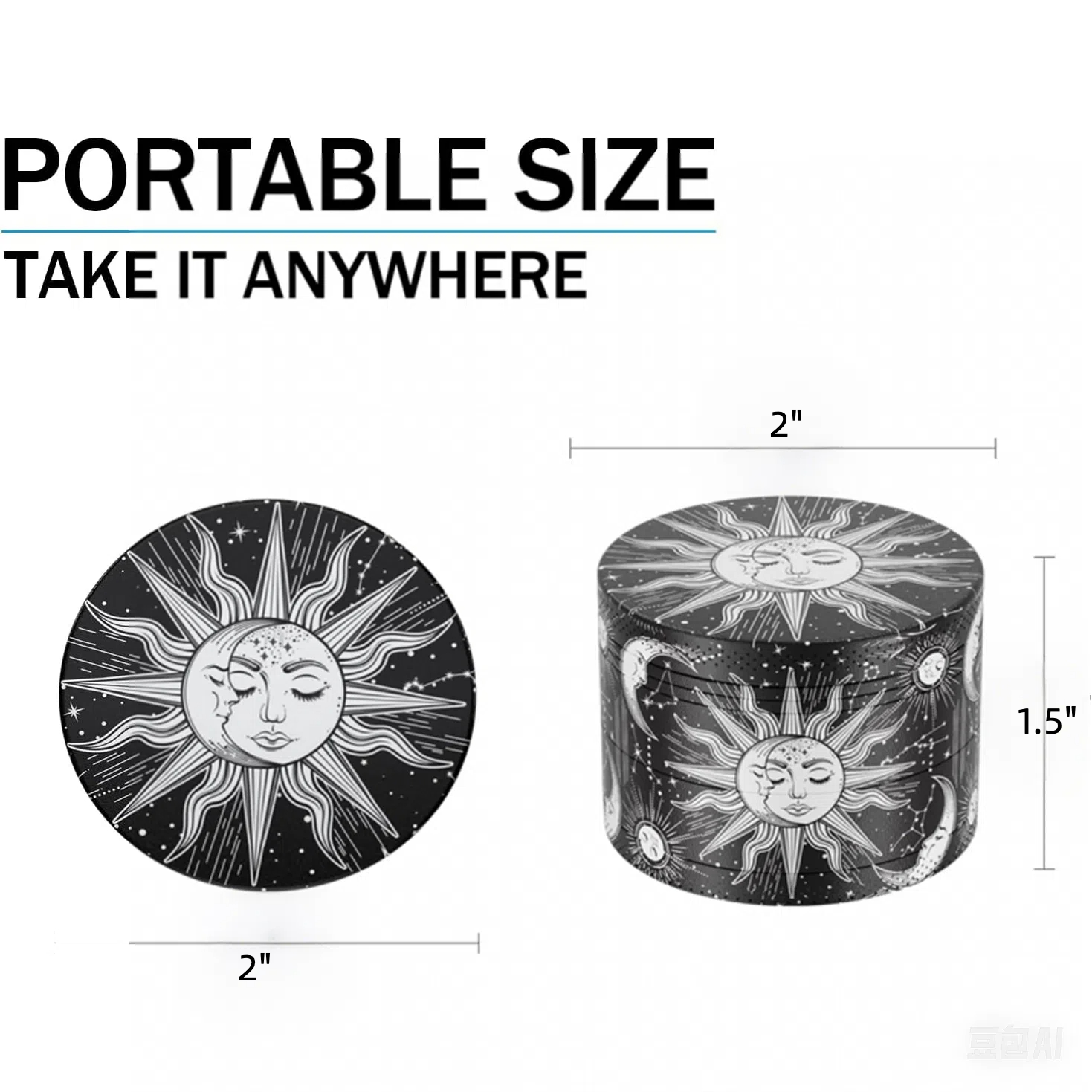 50mm 4 Piece Celestial Grinder