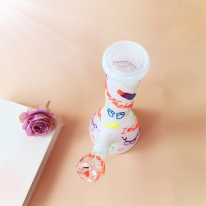 10" I Love Fashion Beaker Bong (glow in the dark)