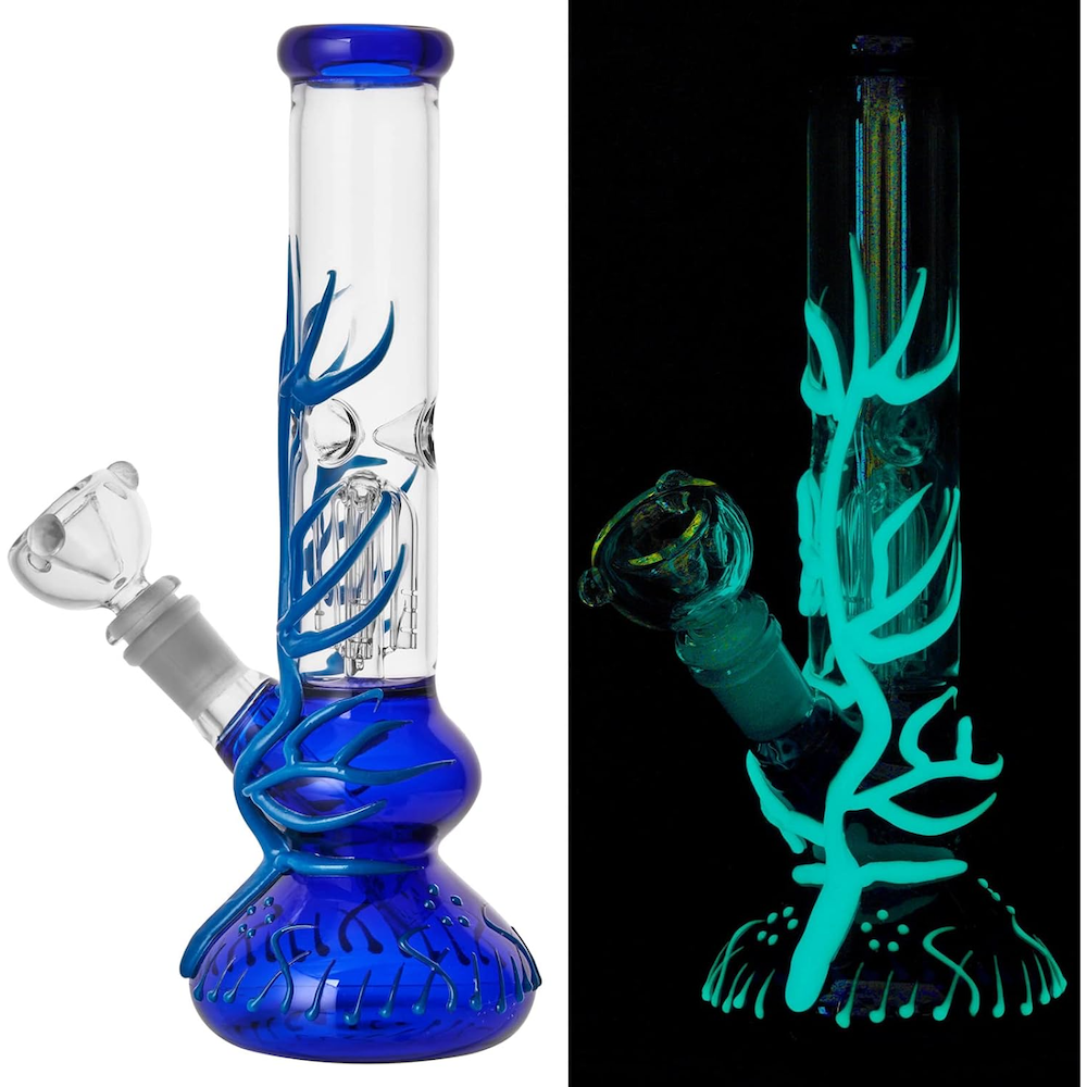 10" Magic Coral Bong (glow in the dark)