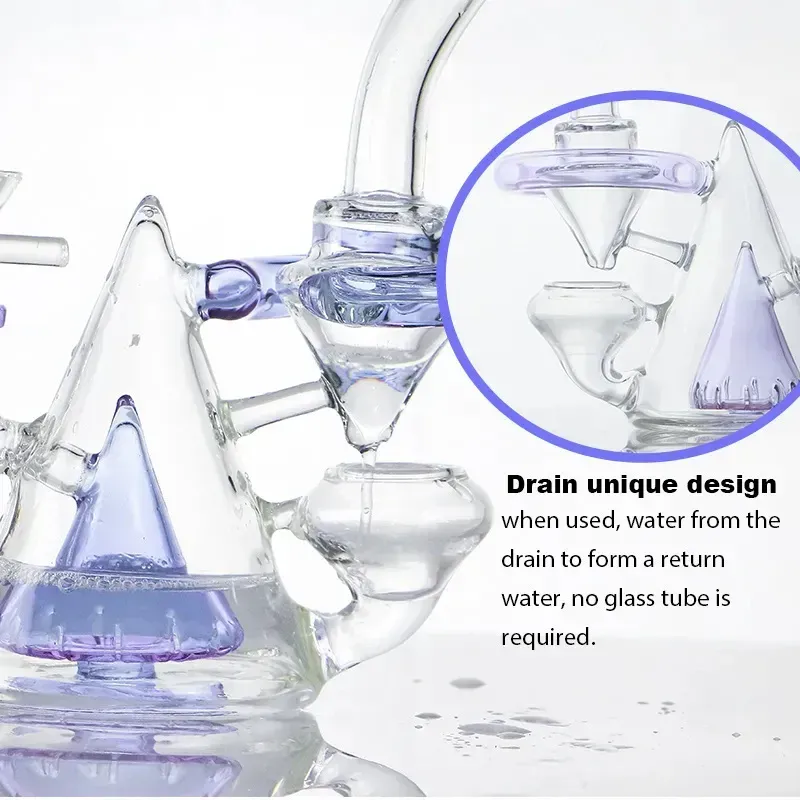 8" Cone Cascade Gravity Recycler Rig, Green